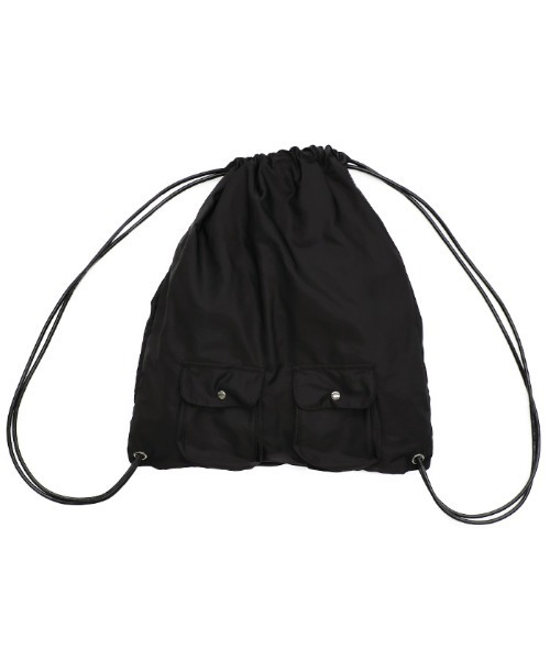 select MOCA（セレクトモカ）の「【ZOZO限定】ダブルポケットナップサック（バックパック/リュック・レディース・グレイッシュベージュ/ブラック・FREE）」の8枚目の写真