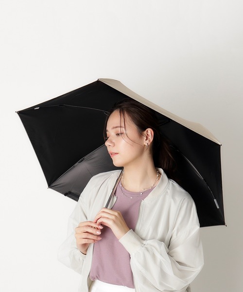 フルラ 日傘　晴雨兼用　遮熱遮光　折りたたみ傘　アーチロゴ　ブラック フルラ FURLA 晴雨兼用 折りたたみ傘 コンパクト 日傘 ジッパー