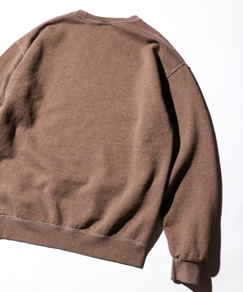 伊発注目ブランド【daub／ダーヴ】DYEING SWEAT 染色加工スウェット JERZEES / ジャージーズ GARMENT DYE CREW NECK SWEAT