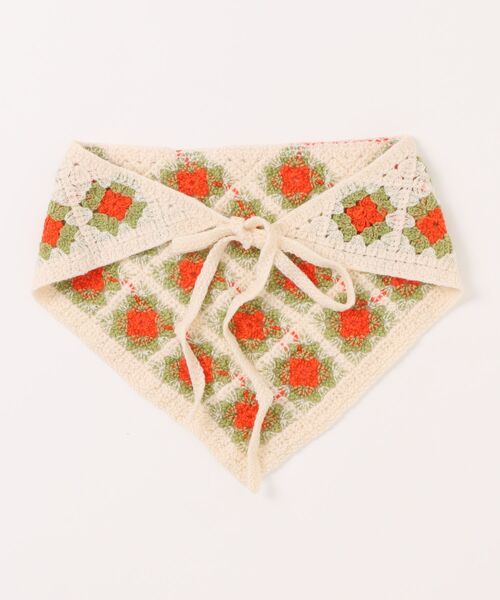 LOWRYS FARM（ローリーズファーム）の「バブーシュカ　290005（バンダナ/スカーフ・キッズ・オフホワイト/アイボリー・FREE）」の3枚目の写真