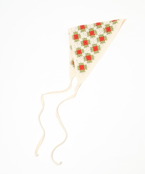 LOWRYS FARM（ローリーズファーム）の「バブーシュカ　290005（バンダナ/スカーフ・キッズ・オフホワイト/アイボリー・FREE）」の8枚目の写真