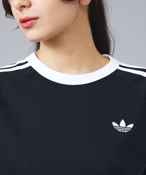 adidas（アディダス）の「【adidas originals/アディダスオリジナルス】3-STRIPES TEE / 3ストライプ 半袖Tシャツ（Tシャツ/カットソー・メンズ・ブラック/ネイビー/ホワイト・L/M/XL）」の21枚目の写真