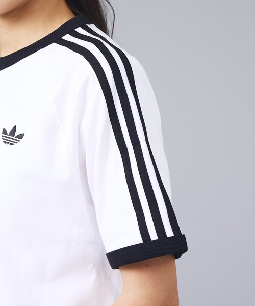 adidas（アディダス）の「【adidas originals/アディダスオリジナルス】3-STRIPES TEE / 3ストライプ 半袖Tシャツ（Tシャツ/カットソー・メンズ・ブラック/ネイビー/ホワイト・L/M/XL）」の22枚目の写真