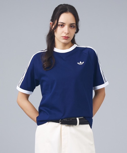 adidas（アディダス）の「【adidas originals/アディダスオリジナルス】3-STRIPES TEE / 3ストライプ 半袖Tシャツ（Tシャツ/カットソー・メンズ・ブラック/ネイビー/ホワイト・L/M/XL）」の3枚目の写真
