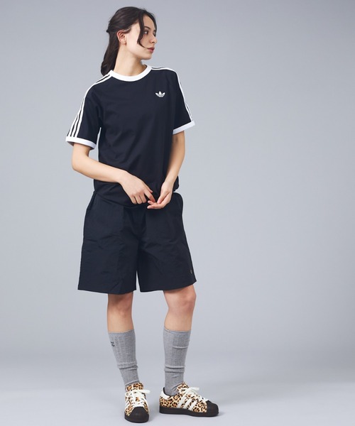adidas（アディダス）の「【adidas originals/アディダスオリジナルス】3-STRIPES TEE / 3ストライプ 半袖Tシャツ（Tシャツ/カットソー・メンズ・ブラック/ネイビー/ホワイト・L/M/XL）」の15枚目の写真