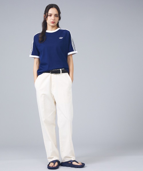 adidas（アディダス）の「【adidas originals/アディダスオリジナルス】3-STRIPES TEE / 3ストライプ 半袖Tシャツ（Tシャツ/カットソー・メンズ・ブラック/ネイビー/ホワイト・L/M/XL）」の7枚目の写真