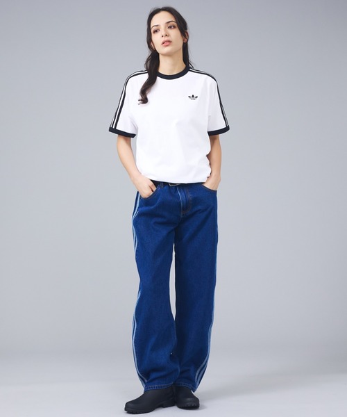 adidas（アディダス）の「【adidas originals/アディダスオリジナルス】3-STRIPES TEE / 3ストライプ 半袖Tシャツ（Tシャツ/カットソー・メンズ・ブラック/ネイビー/ホワイト・L/M/XL）」の12枚目の写真