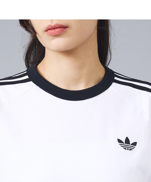 adidas（アディダス）の「【adidas originals/アディダスオリジナルス】3-STRIPES TEE / 3ストライプ 半袖Tシャツ（Tシャツ/カットソー・メンズ・ブラック/ネイビー/ホワイト・L/M/XL）」の5枚目の写真
