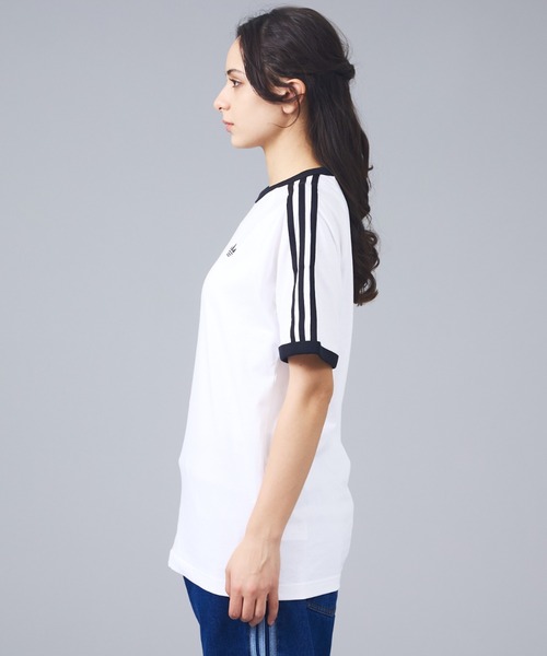 adidas（アディダス）の「【adidas originals/アディダスオリジナルス】3-STRIPES TEE / 3ストライプ 半袖Tシャツ（Tシャツ/カットソー・メンズ・ブラック/ネイビー/ホワイト・L/M/XL）」の13枚目の写真