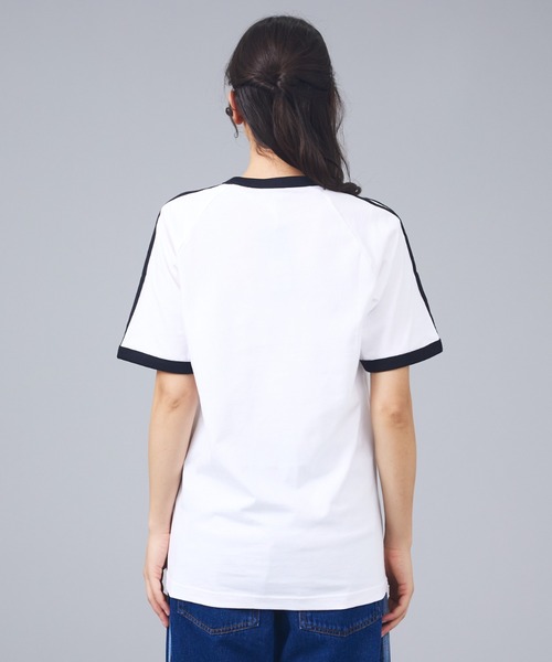 adidas（アディダス）の「【adidas originals/アディダスオリジナルス】3-STRIPES TEE / 3ストライプ 半袖Tシャツ（Tシャツ/カットソー・メンズ・ブラック/ネイビー/ホワイト・L/M/XL）」の14枚目の写真