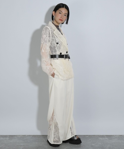 HARE（ハレ）の「flowerレースキリカエパンツ(HARE)（その他パンツ・レディース・ブルー/ブラック/ホワイト・FREE）」の5枚目の写真