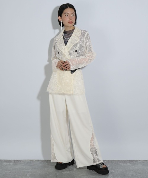 HARE（ハレ）の「flowerレースキリカエパンツ(HARE)（その他パンツ・レディース・ブルー/ブラック/ホワイト・FREE）」の6枚目の写真