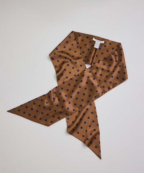 THROW(スロー)の「【THROW(スロー)】MAISIE スクランチー スカーフ / シュシュセット(バンダナ/スカーフ・レディース・ブラウン系その他/ブルー系その他・FREE)」の4枚目の写真