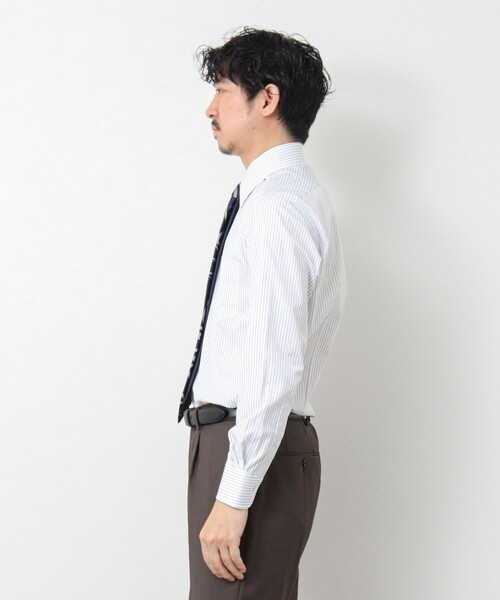 NOLLEY’S(ノーリーズ)の「スーピマコットン ハイカウントレギュラーカラー ドレスシャツ 25SS(シャツ/ブラウス・メンズ・ホワイト系その他/サックスブルー/グリーン系その他・S/M/L/XL)」の9枚目の写真