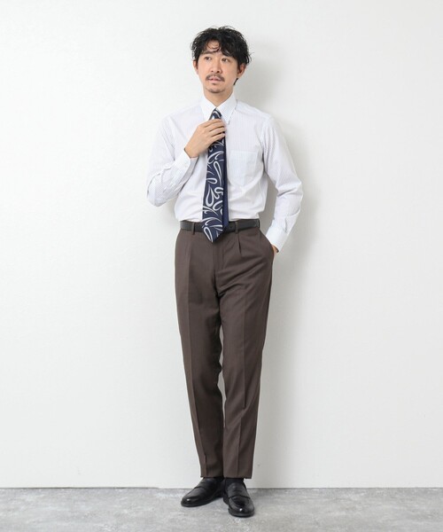 NOLLEY’S(ノーリーズ)の「スーピマコットン ハイカウントレギュラーカラー ドレスシャツ 25SS(シャツ/ブラウス・メンズ・ホワイト系その他/サックスブルー/グリーン系その他・S/M/L/XL)」の13枚目の写真