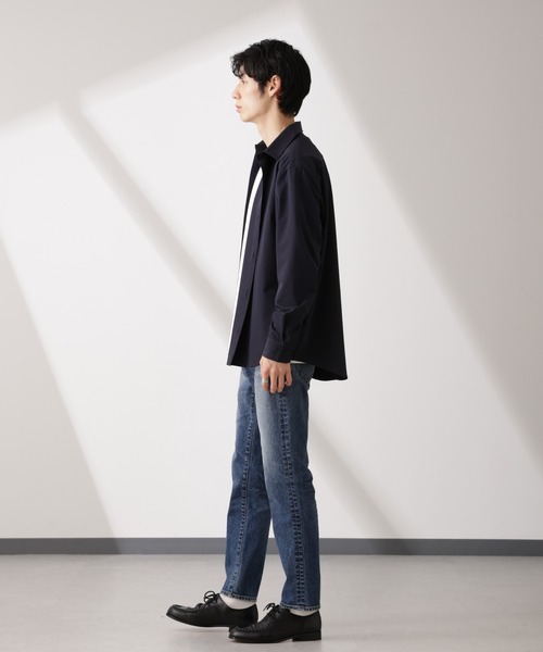 NANO universe（ナノユニバース）の「ライトウェイトストレッチ シャツ長袖（シャツ/ブラウス・メンズ・ブラック/ネイビー/カーキ・S/M/L/XL）」の10枚目の写真