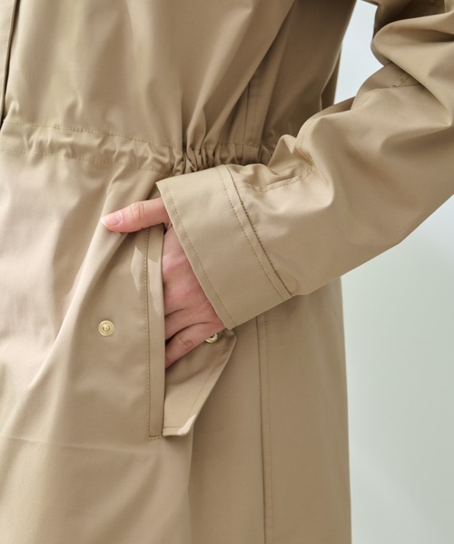 Arnold Palmer（アーノルドパーマー）の「フーディ― ロングコート（モッズコート・レディース・ベージュ/ネイビー・L/M/S）」の17枚目の写真