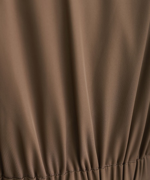 atlo（アトロ）の「ワイドフォーマルお呼ばれロング丈&結婚式同窓会2点セットオールインワンパーティードレスオケージョンドレス二次会成人式シアートップスノースリーブウエストマーク（パンツドレス・レディース・ベージュ/ブルー/ブラック/グレー・M/S/L）」の18枚目の写真