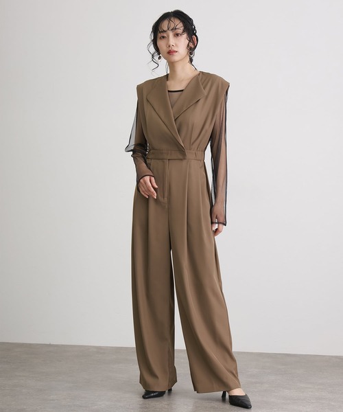 ワイドフォーマルお呼ばれロング丈&結婚式同窓会2点セット