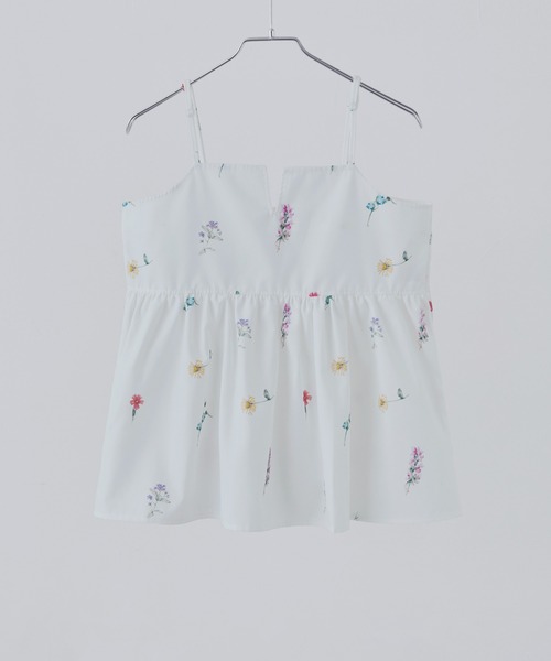 etoll.（エトル）の「花柄プリントキャミソールビスチェ（キャミソール・レディース・ブラック/オフホワイト/ネイビー・M）」の14枚目の写真
