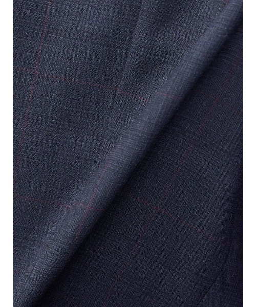 Perfect Suit FActory（パーフェクトスーツファクトリー）の「デレガントスーツ　フレアスカート　グレンチェック柄　グレー/ネイビー【セットアップ対応】（スーツスカート・レディース・グレー/ネイビー・7号/9号/11号/13号）」の9枚目の写真