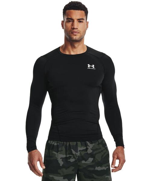 UNDER ARMOUR(アンダーアーマー)の「UAヒートギアアーマー コンプレッション ロングスリーブ シャツ(トレーニング/メンズ)(Tシャツ/カットソー・メンズ・ブラック・4XL)」の1枚目の写真