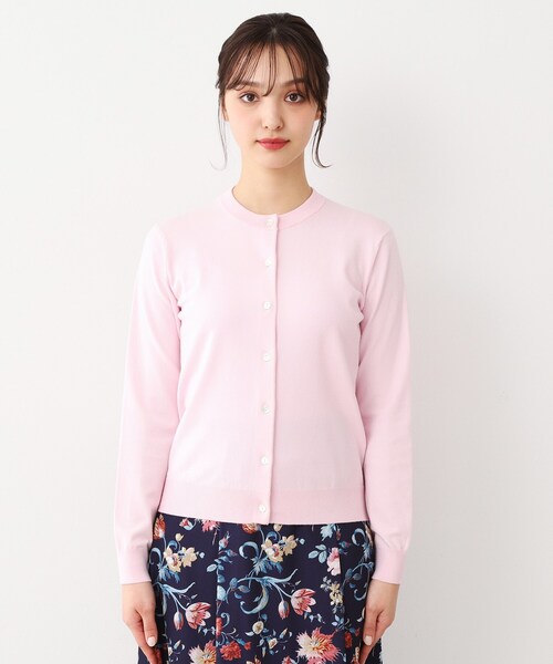LAURA ASHLEY(ローラアシュレイ)の「【同素材アイテムあり】ソフトタッチ 無地カラーニットカーディガン(カーディガン/ボレロ・レディース・ライトグレー/ピンク・38/40)」の11枚目の写真