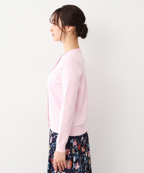 LAURA ASHLEY(ローラアシュレイ)の「【同素材アイテムあり】ソフトタッチ 無地カラーニットカーディガン(カーディガン/ボレロ・レディース・ライトグレー/ピンク・38/40)」の12枚目の写真