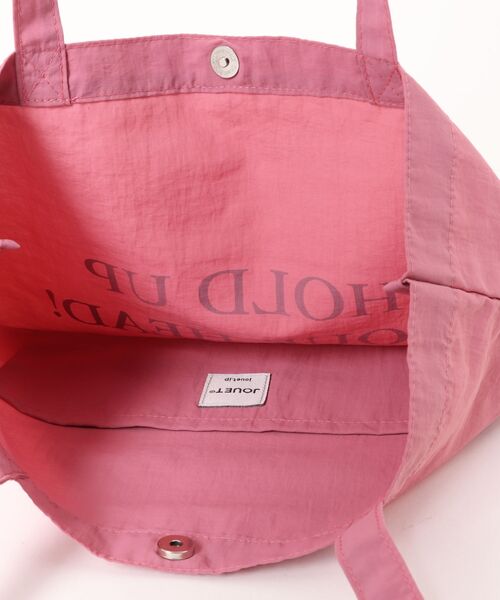 Jouet(ジョエット)の「【 JOUET / ジョエット 】 カラフルロゴトート(トートバッグ・レディース・ブラウン/ピンク/ブラック/アイボリー/モスグリーン/ブルー・FREE)」の9枚目の写真