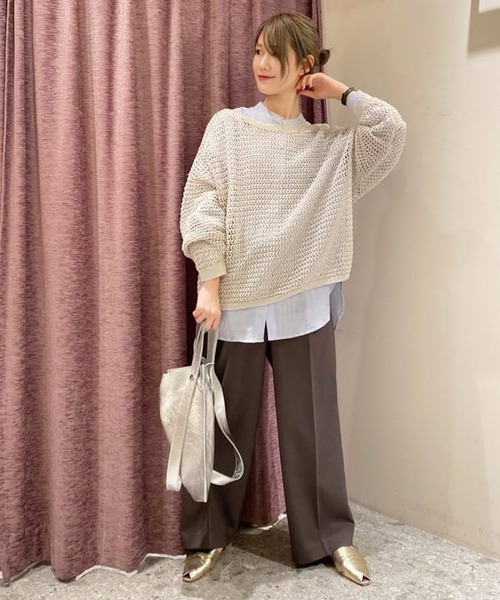 前後2wayギマメッシュニット 前後2wayギマメッシュニット | AND ON JIONE STORE（アンドオン