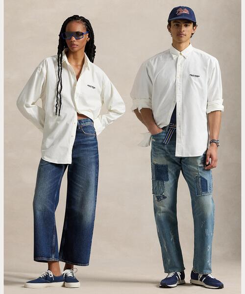 【新品未使用】Ralph Lauren ラルフローレン、クラシックフィット S クラシック フィット ストライプド オックスフォード シャツ
