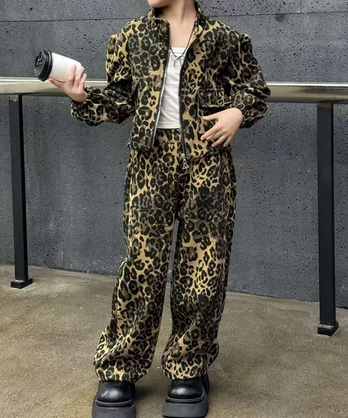 aimoha（アイモハ）の「【aimoha KIDS】レオパード柄セットアップ