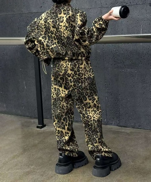 セール】【aimoha KIDS】レオパード柄セットアップ（セットアップ