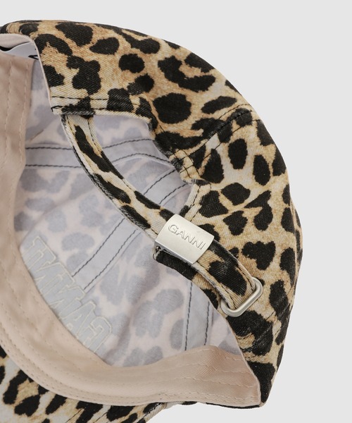 GANNI（ガニー）の「Cap Hat Print（キャップ・レディース・レオパード・ONE SIZE）」の5枚目の写真