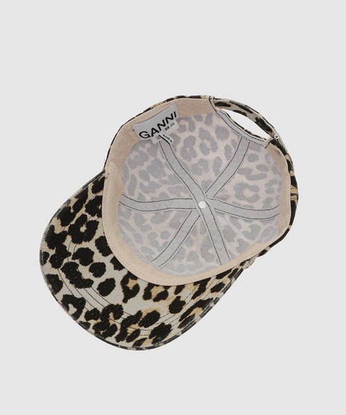 GANNI（ガニー）の「Cap Hat Print（キャップ・レディース・レオパード・ONE SIZE）」の6枚目の写真