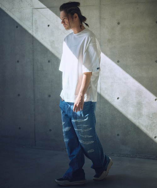 ADAM PATEK(アダムパテック)の「mt9514-paranoid short sleeve T Tシャツ(Tシャツ/カットソー・メンズ・ブラック/ホワイト/パープル・2/1)」の8枚目の写真