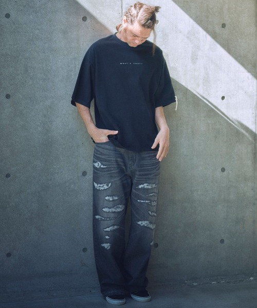 ADAM PATEK(アダムパテック)の「mt9514-paranoid short sleeve T Tシャツ(Tシャツ/カットソー・メンズ・ブラック/ホワイト/パープル・2/1)」の12枚目の写真