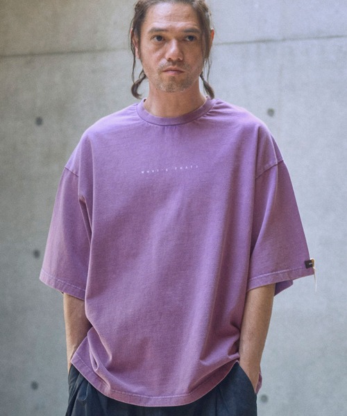 ADAM PATEK(アダムパテック)の「mt9514-paranoid short sleeve T Tシャツ(Tシャツ/カットソー・メンズ・ブラック/ホワイト/パープル・2/1)」の16枚目の写真
