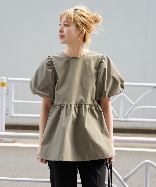 ZOZO限定】パフスリーブブラウス（シャツ/ブラウス）｜B.C STOCK（ベー