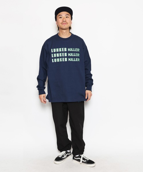 LUNKER KILLER（ランカーキラー）の「NEON LOGO HEAVY L/S-Tee（Tシャツ/カットソー・メンズ・ブラック/ホワイト/ネイビー・XL/XXL/L）」の3枚目の写真