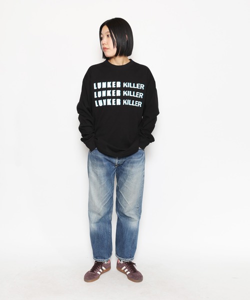 LUNKER KILLER（ランカーキラー）の「NEON LOGO HEAVY L/S-Tee（Tシャツ/カットソー・メンズ・ブラック/ホワイト/ネイビー・XL/XXL/L）」の2枚目の写真