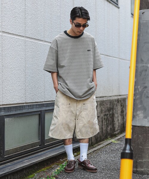 BEAMS T（ビームスティー）の「ONEITA / Border T-shirt 25SS（Tシャツ/カットソー・メンズ・ブラウン/ブラック・M/L/S/XL）」の3枚目の写真