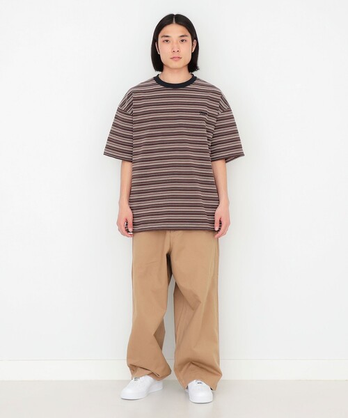 BEAMS T（ビームスティー）の「ONEITA / Border T-shirt 25SS（Tシャツ/カットソー・メンズ・ブラウン/ブラック・M/L/S/XL）」の5枚目の写真