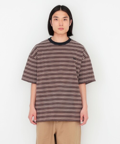 BEAMS T（ビームスティー）の「ONEITA / Border T-shirt 25SS（Tシャツ/カットソー・メンズ・ブラウン/ブラック・M/L/S/XL）」の7枚目の写真