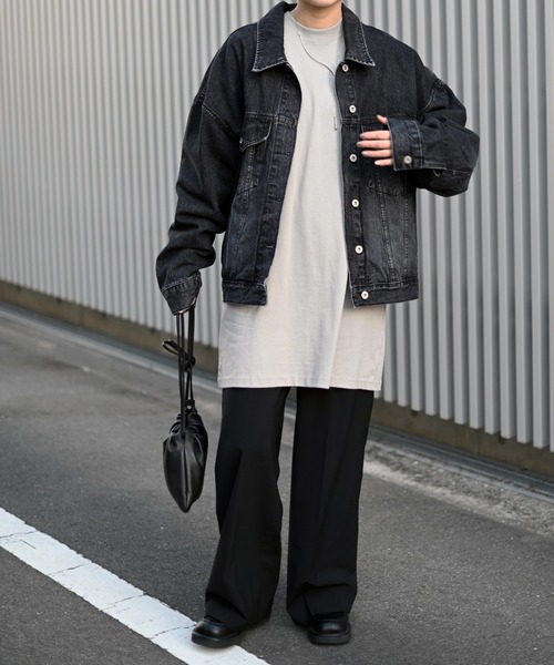 Marient（マリエント）の「ブラックデニムオーバーJK（デニムジャケット・レディース・ブラック・FREE）」の12枚目の写真