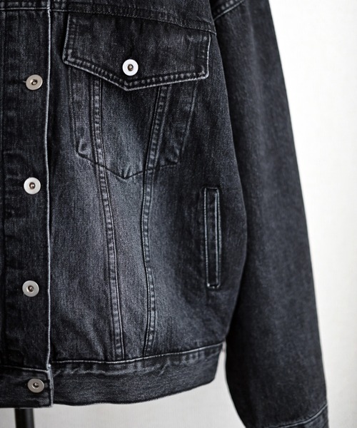 Marient（マリエント）の「ブラックデニムオーバーJK（デニムジャケット・レディース・ブラック・FREE）」の21枚目の写真