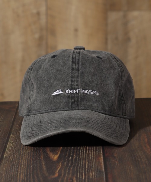 KRIFF MAYER（クリフメイヤー）の「【KRIFF MAYER/クリフメイヤー】刺繍ロゴ ピグメントキャップ（クイックドライ）（キャップ・メンズ・ベージュ/ネイビー/ブラック・FREE）」の4枚目の写真