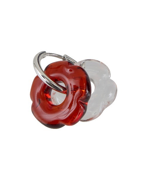 セール】HAND CRAFT GLASS FLOWER PIERCE（ピアス（両耳用