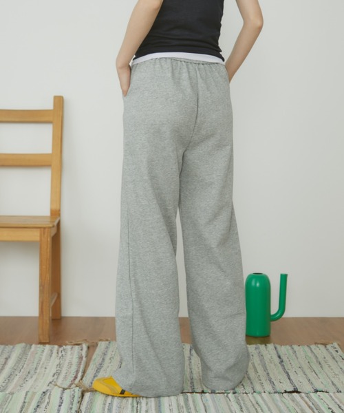 MERLOT(メルロー)の「【ウエストゴム】ベーシックワイドスウェットパンツ(その他パンツ・レディース・グレー/ライトグレー・FREE)」の14枚目の写真