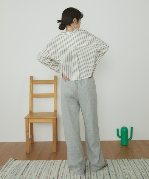 MERLOT(メルロー)の「【ウエストゴム】ベーシックワイドスウェットパンツ(その他パンツ・レディース・グレー/ライトグレー・FREE)」の21枚目の写真